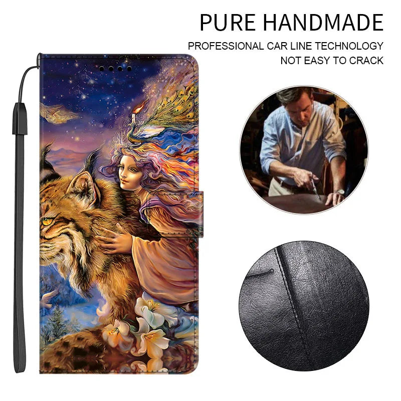 Custom Picture Leather Wallet Case For iPhone 17 16 15 13 12 14 Pro Max SE 8 7 Plus XR XS Max Print Photo Image Book Flip Cover