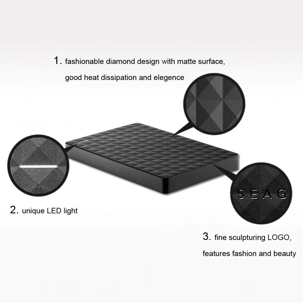 OEM For Seagate Expansion HDD Drive Disk 500GB 1TB USB3.0 DASKA External HDD 2.5" Portable External Hard Disk
