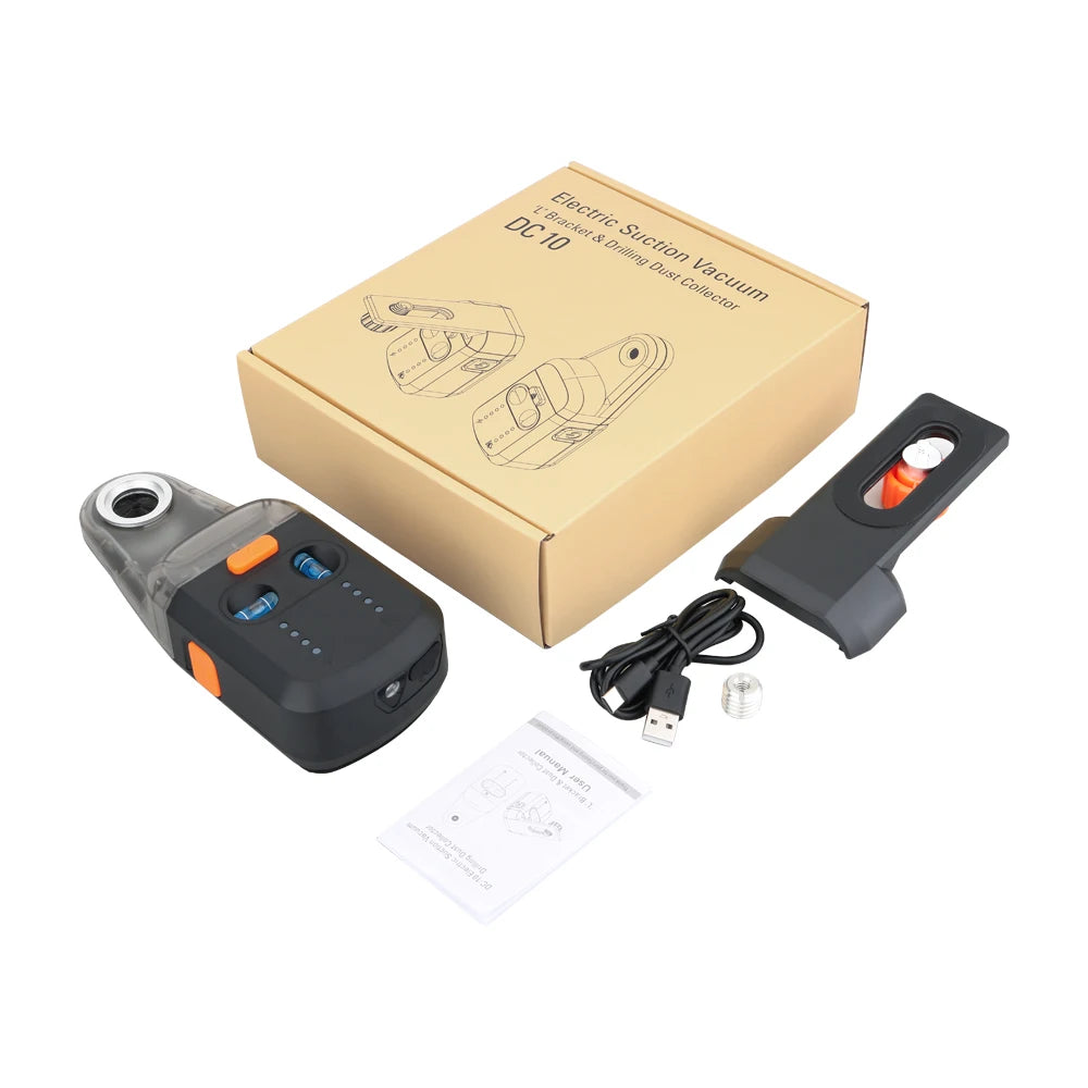 GVDA Laser Level Mobile Bracket Alignment Drilling Tools Electric Suction Vacuum Drilling Dust Collector for Hammer Screwdriver
