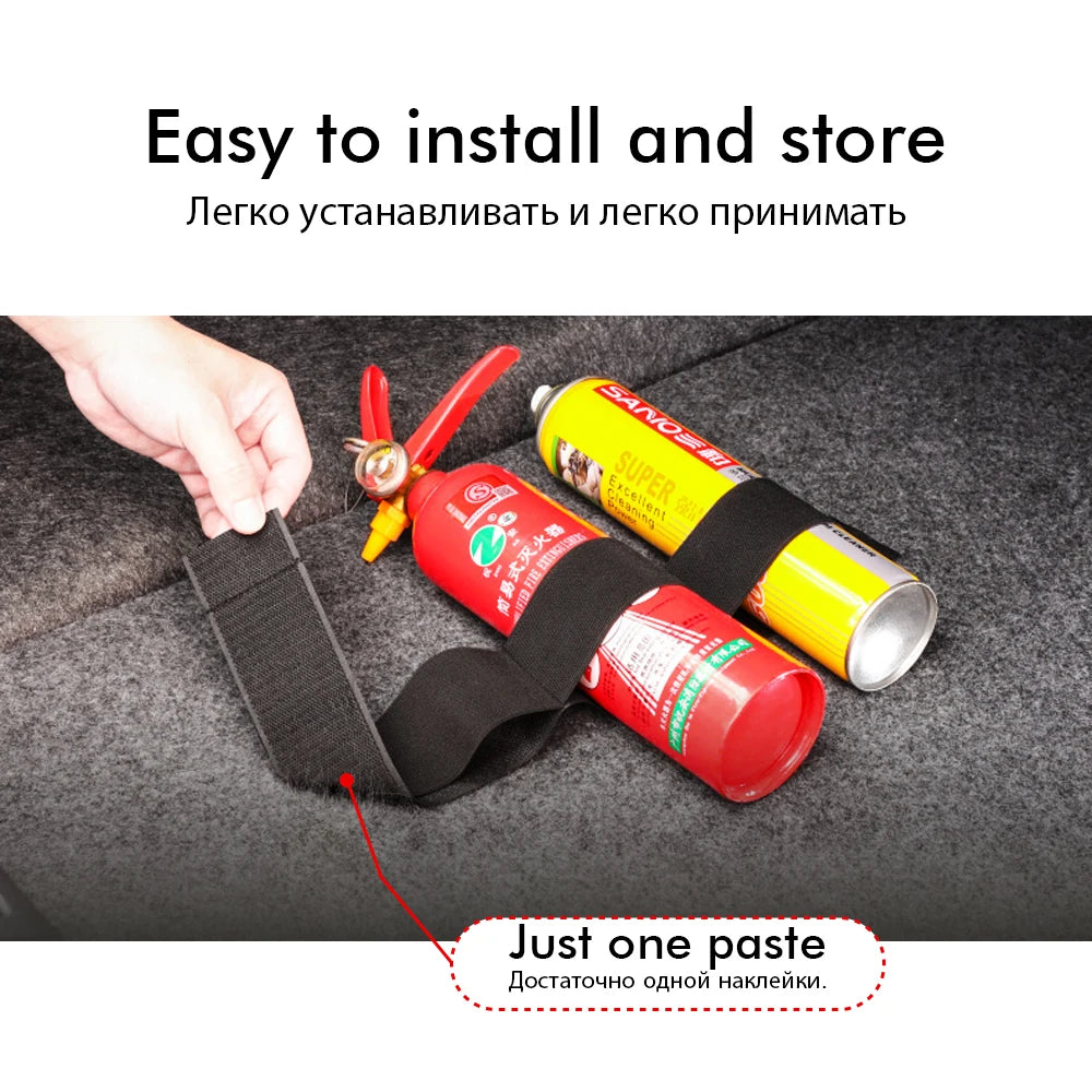 Car Trunk Organizer Black Magic Tapes Car Accessries Fixing Belt Storage Bag Tapes Fixed Auto Interior Storage and Organization