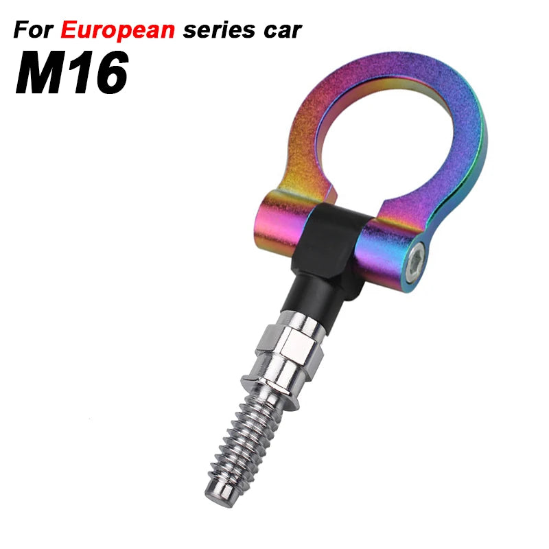 Universal Racing Tow Hook Front Rear Car Trailer Hook Car traction hook for M16 European Cars M18 Japanese Cars Multiple colors
