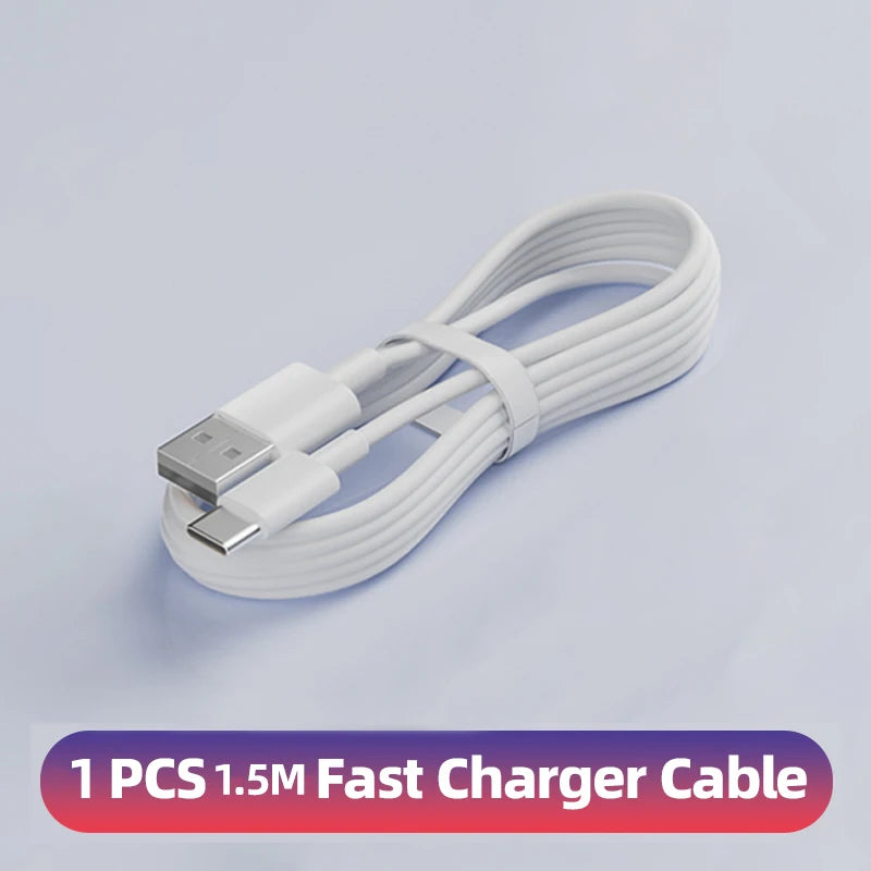 QCMAX 1-3PCS 10A 100W Type C Super Fast Charging Cable Data Cord For Huawei OPPO vivo iQoo Quick Charing USB C Cables