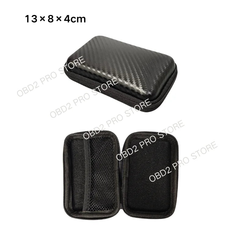 Car Repair Tool Kit Storage Bag Car Terminal Removal Organizer Bag Multiple Sizes Carbon Fiber Pattern With Zipper Tool Storage
