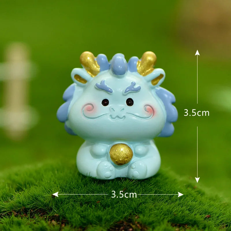 Bonsai Zodiac Color Resin Ornament Micro Landscape Rat Ox Tiger Rabbit Dragon Snake Horse Sheep Monkey Chicken Dog Pig Craft