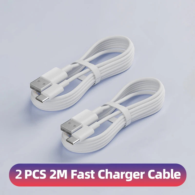 QCMAX 1-3PCS 10A 100W Type C Super Fast Charging Cable Data Cord For Huawei OPPO vivo iQoo Quick Charing USB C Cables
