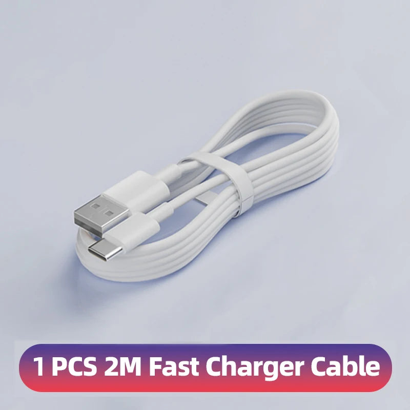 QCMAX 1-3PCS 10A 100W Type C Super Fast Charging Cable Data Cord For Huawei OPPO vivo iQoo Quick Charing USB C Cables