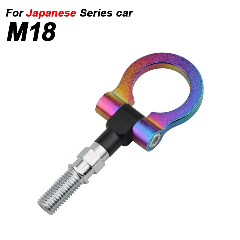 Universal Racing Tow Hook Front Rear Car Trailer Hook Car traction hook for M16 European Cars M18 Japanese Cars Multiple colors