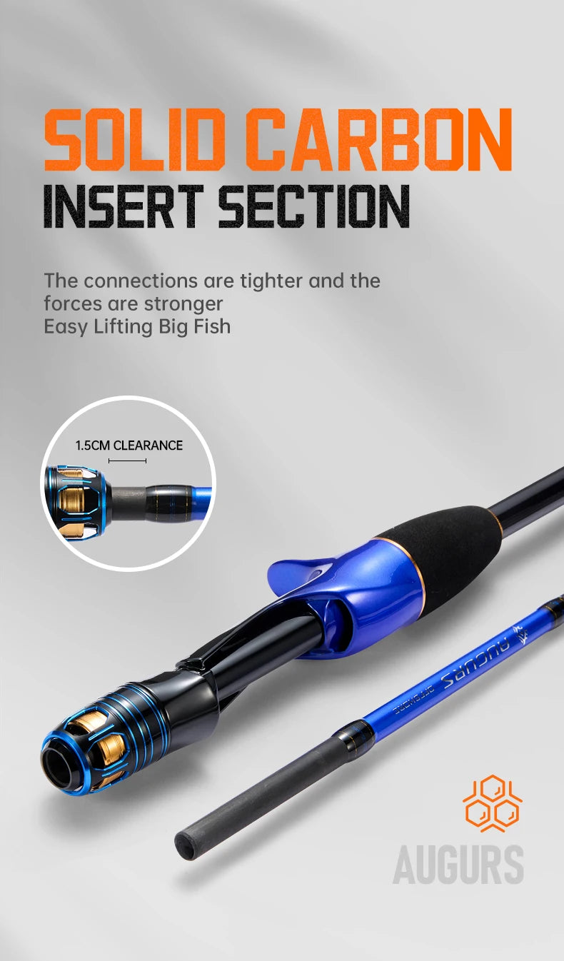 SOLOKING AUGURS  Jigging Rod for Octopus Squid Fishing Rod Tianium Tip with Fuji O Ring Cuttlefish Light Weight 1.55M/1.75M