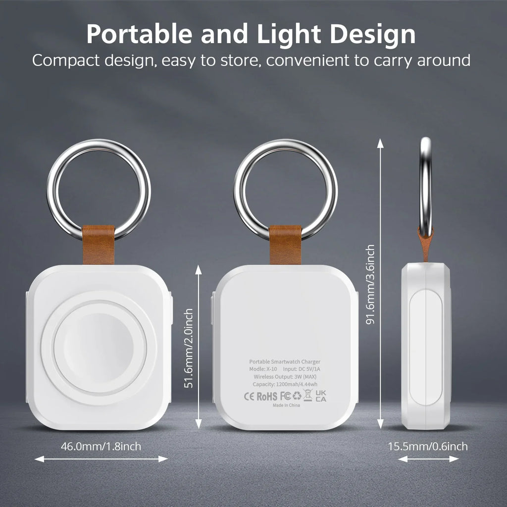 Oneplus Wireless Charger For IWatch Portable Power Bank Charging For Watch 10 9 8 7 6 5 Se Ultra Series Wireless Classic Charger