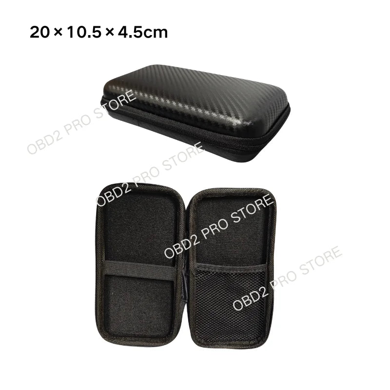Car Repair Tool Kit Storage Bag Car Terminal Removal Organizer Bag Multiple Sizes Carbon Fiber Pattern With Zipper Tool Storage
