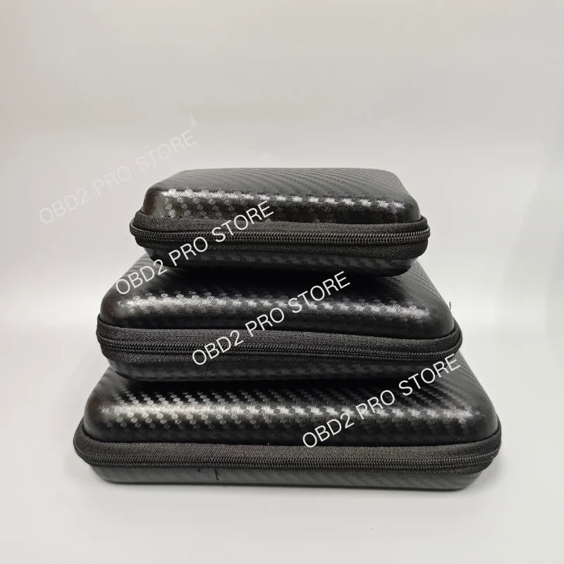 Car Repair Tool Kit Storage Bag Car Terminal Removal Organizer Bag Multiple Sizes Carbon Fiber Pattern With Zipper Tool Storage