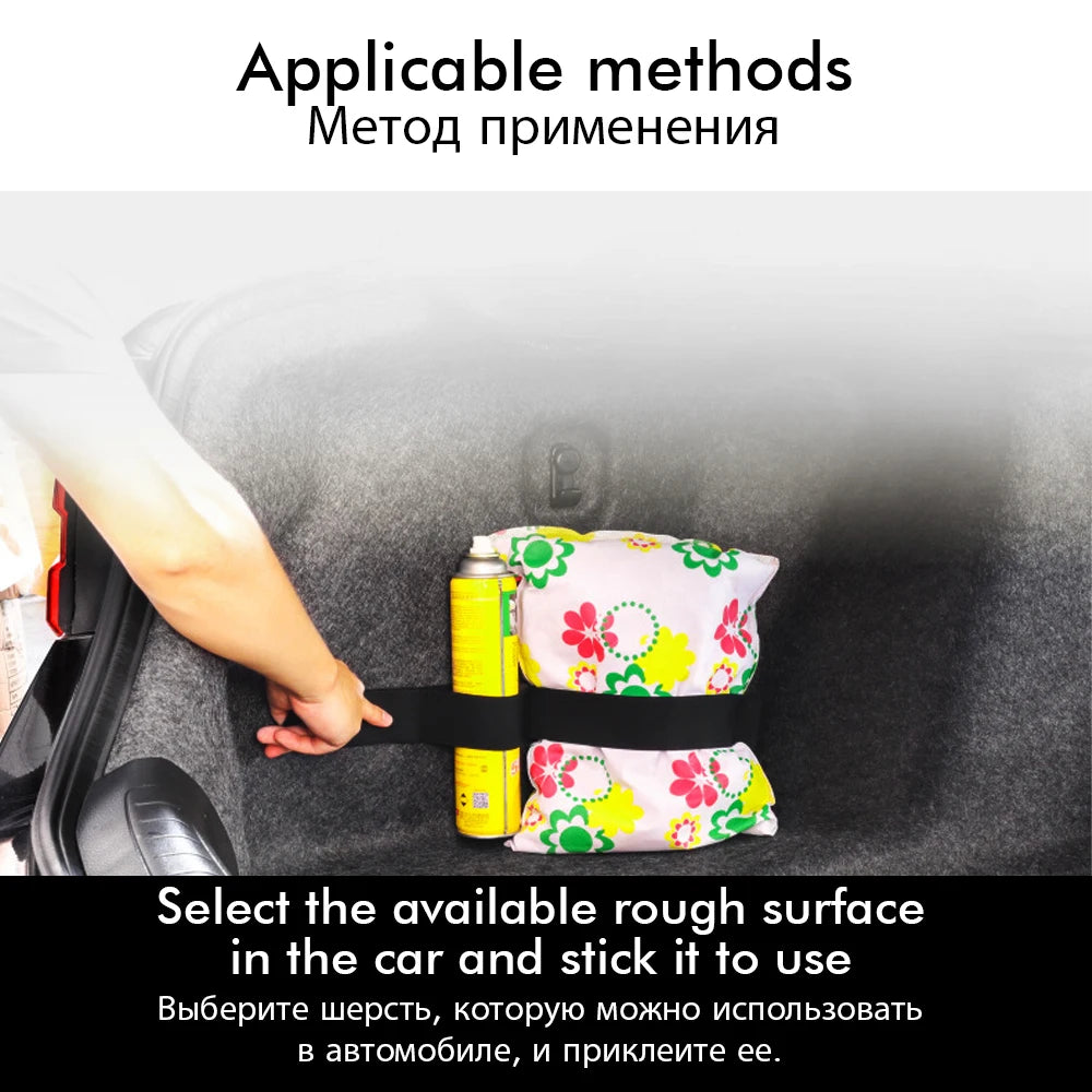 Car Trunk Organizer Black Magic Tapes Car Accessries Fixing Belt Storage Bag Tapes Fixed Auto Interior Storage and Organization